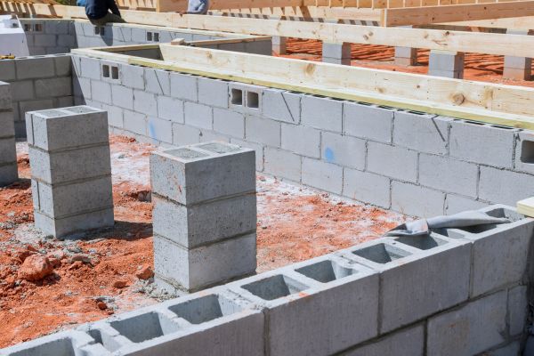 Cement Block Installation in Bellevue